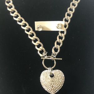 Heart necklace set
